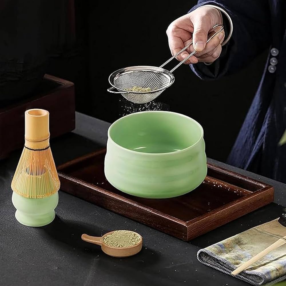 お茶道具セット Yoseka 茶道具 茶筅 茶せん 100本立・くせ直し・茶杓・茶さじ お